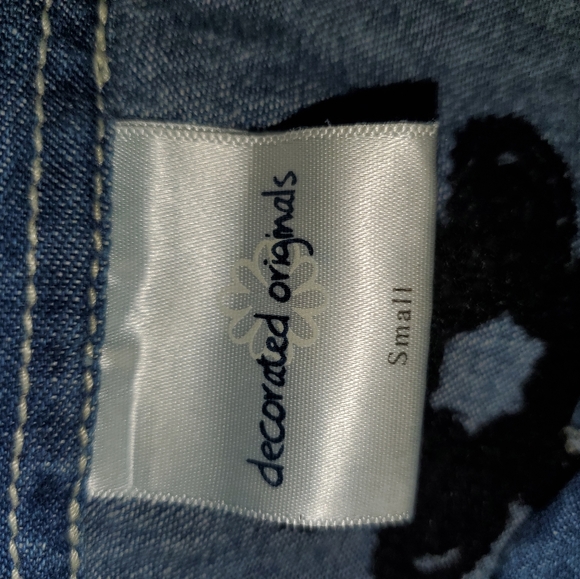 Decorated Originals Denim Vest Blue sz Sma… - Picture 3 of 3